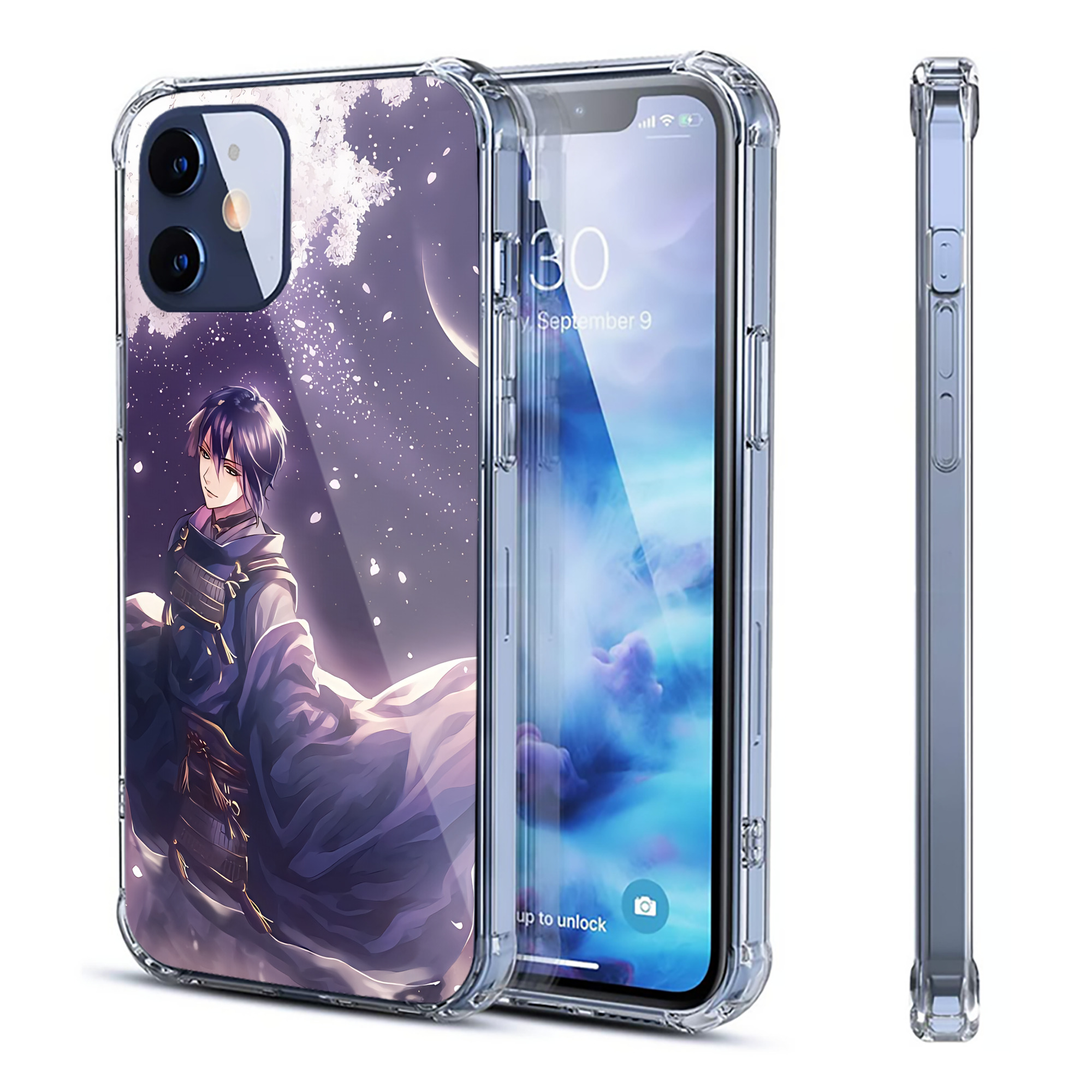 （画像用） 刀剣乱舞 Touken Ranbu 【iPhone 12シリーズ対応】透明スマホケース（クリアソフトケース）